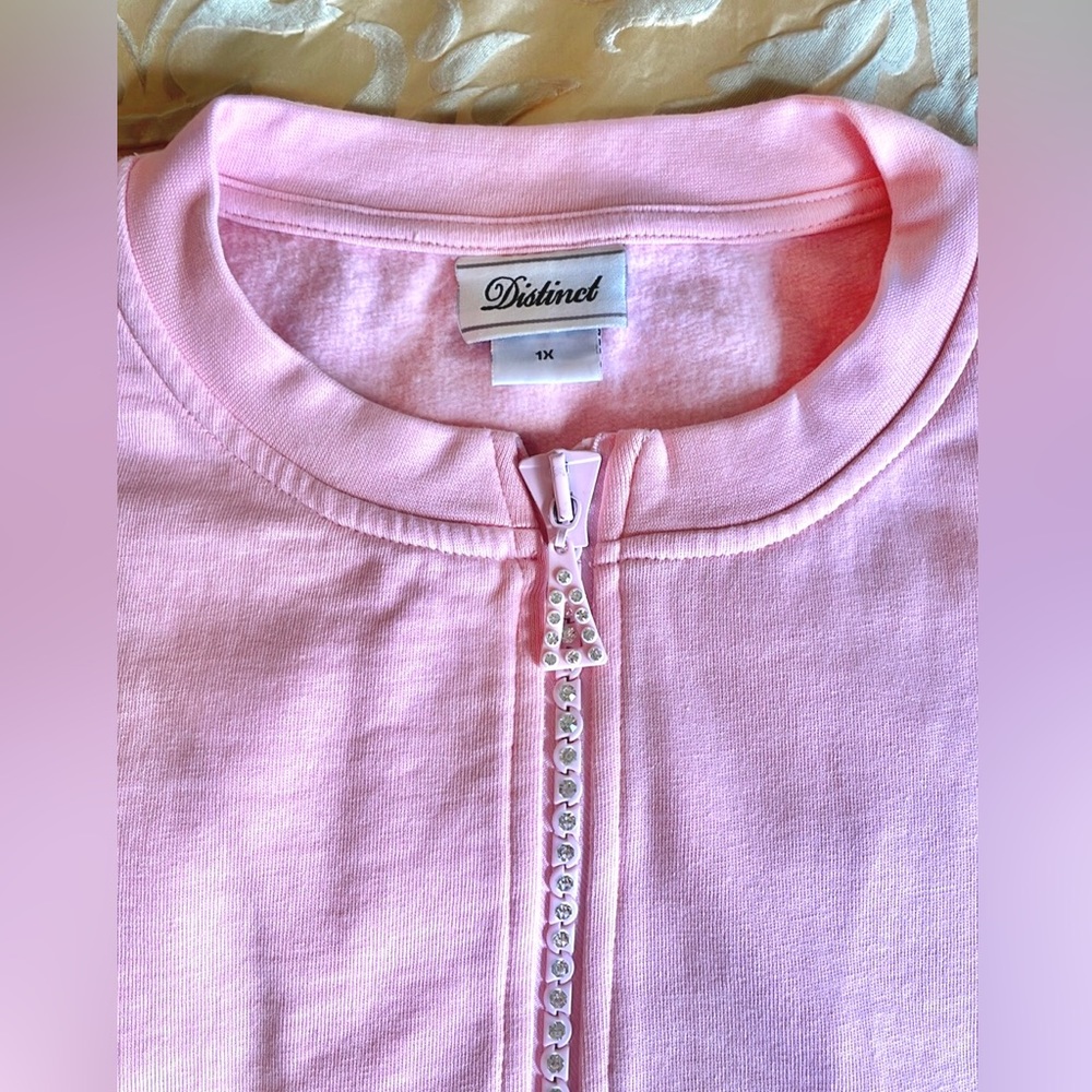 💗 Cardigan SWEATSHIRT JACKET with CRYSTALS 💎!